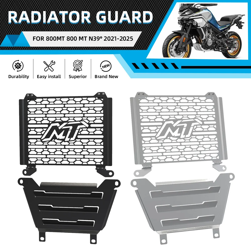 FOR CFMOTO 800MT 800 MT CF MOTO 800MT N39° 2021 2022 2023 2024 2025 Motorcycle Radiator Guard and Engine Skid Plate Cover Kit