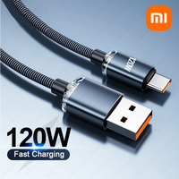 Xiaomi 120W 6A Fast Charge Cable USB Type C Super Fast Charging Data Cables For Samsung Realme Xiaomi Huawei Oneplus POCO OPPO