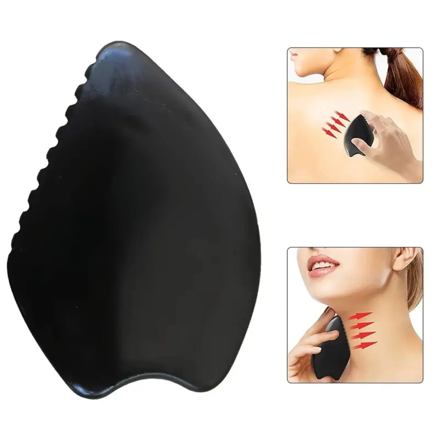 เครื่องมือขูด Gua Sha Kerokan ใบหน้าที่งดงามสําหรับการนวดสปาความงามคอและใบหน้าที่หรูหรา - การดูแลผิว Guasha ธรรมชาติ