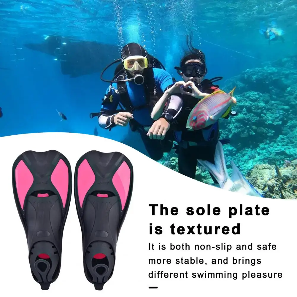 

Swimming Flipper Professional Swim Flippers Professional Plastic Diving Fins for Adults Kids Short Blade for Leg for Unisex