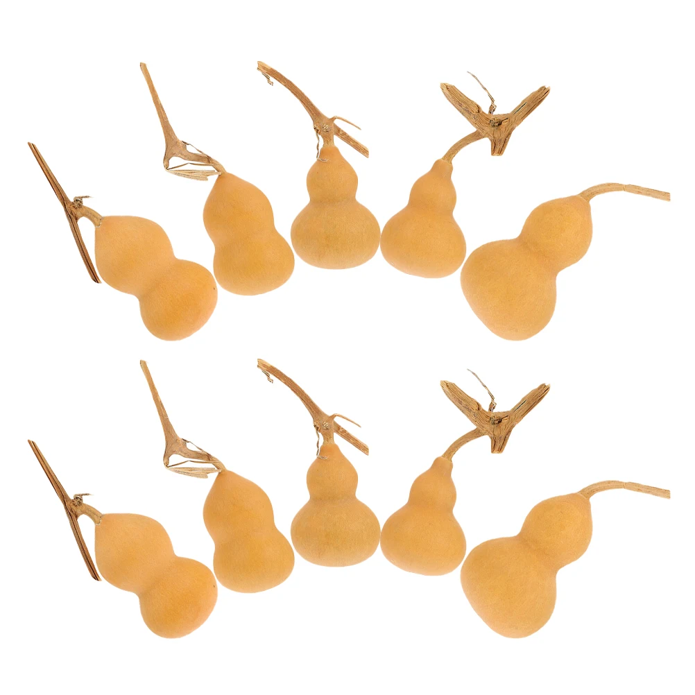 

10Pcs Gourd Ba Wan Jian Exquisite Natural Gourd Crafts Traditional Decor for Home Office Desktop Decoration Ornaments