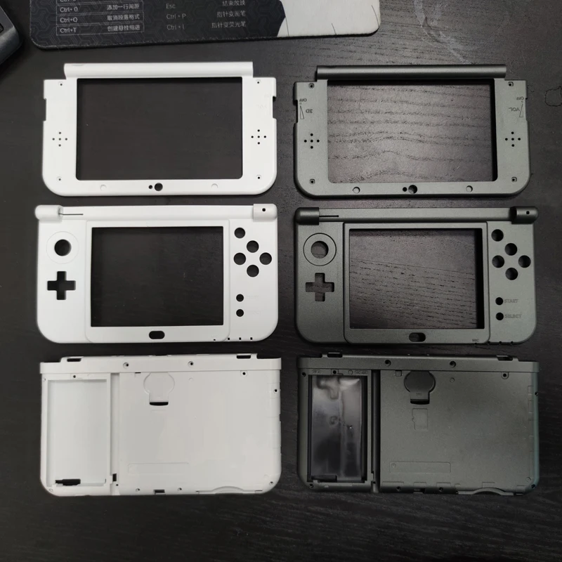 

Original NEW Three Parts Included Top & Bottom Middle Frame & Battery Shell Cases For Nintend NEW 3DS XL Console