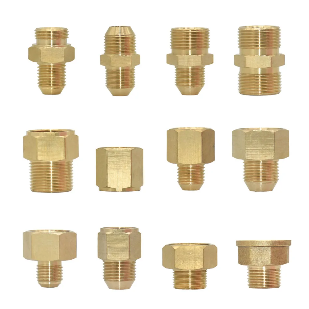 

Brass 1/2" 3/4" 3/8" M14 M18 M22 Male Female Thread Connector Reducing Copper Fittings For Cleaning Machine Kitchen Bathroom