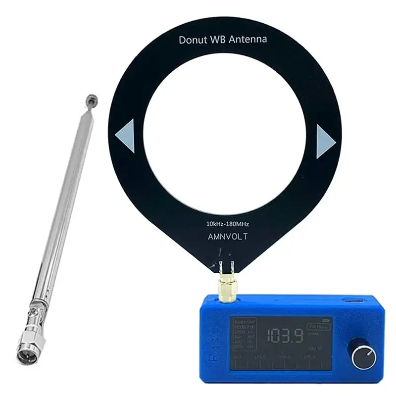 

CLCU SI4732 Mini Radio Receiver 9.9Khz-181Mhz+2Xantenna Portable Shortwave Radio Receiver SW LW AM FM SSB SI4732 Radio B