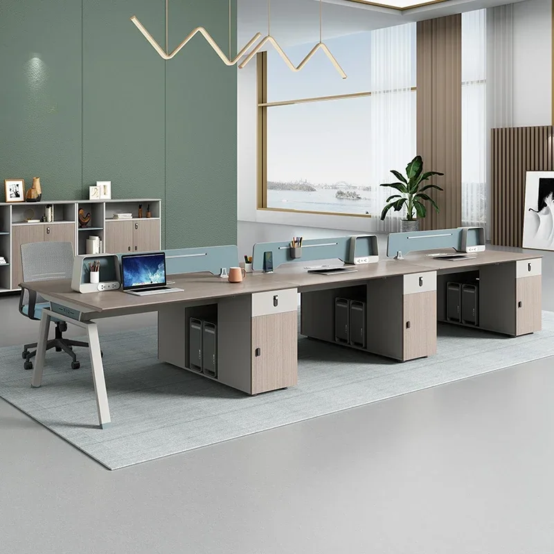 

Employee Office Desk Modern Industrial Style Employee Office Computer Office Desk Chair Combination