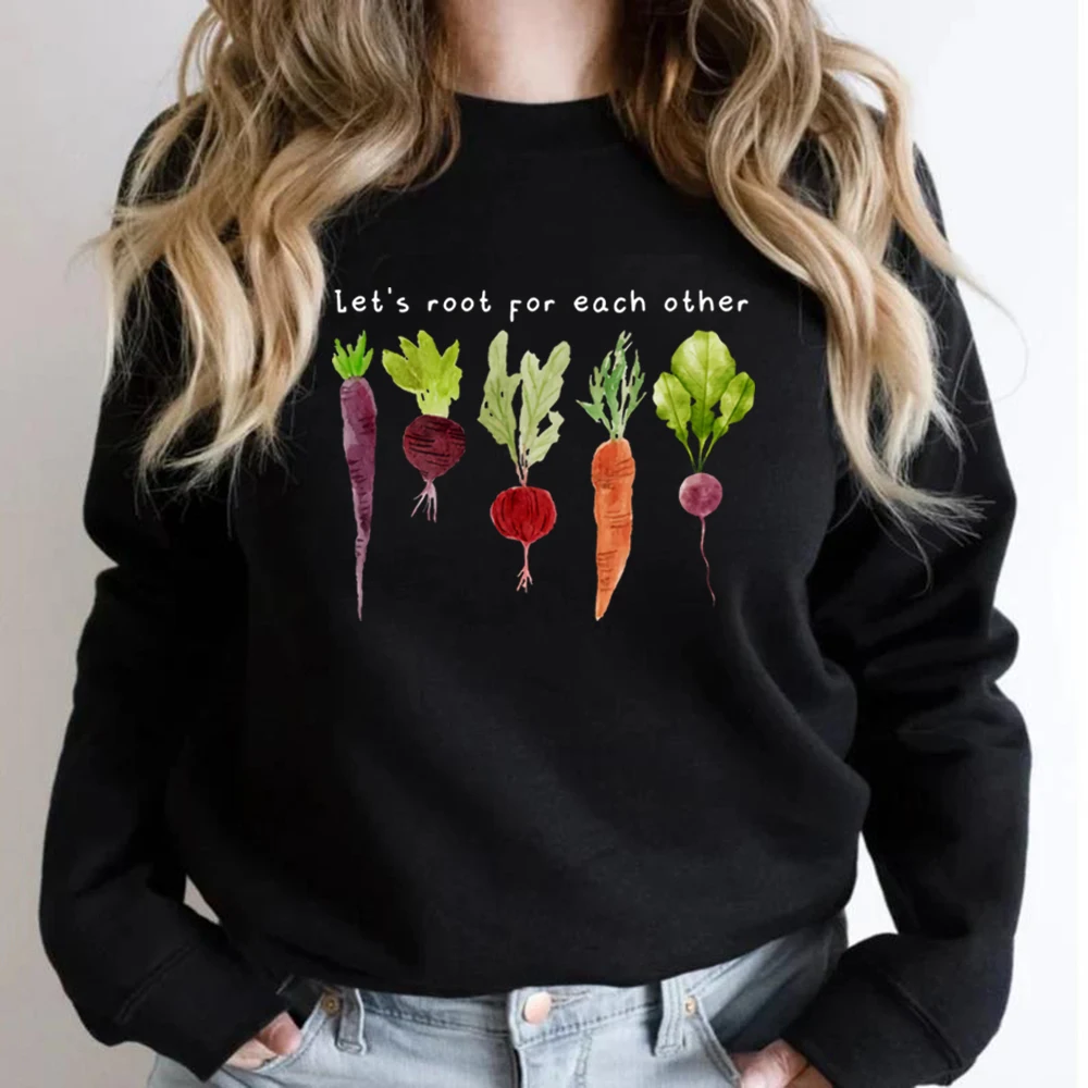 Lets Roots for Each Other Sudadera vegetal Uplifting Sudadera con capucha Unisex Sudaderas de manga larga Sudaderas con capucha gráficas de jardinería vintage