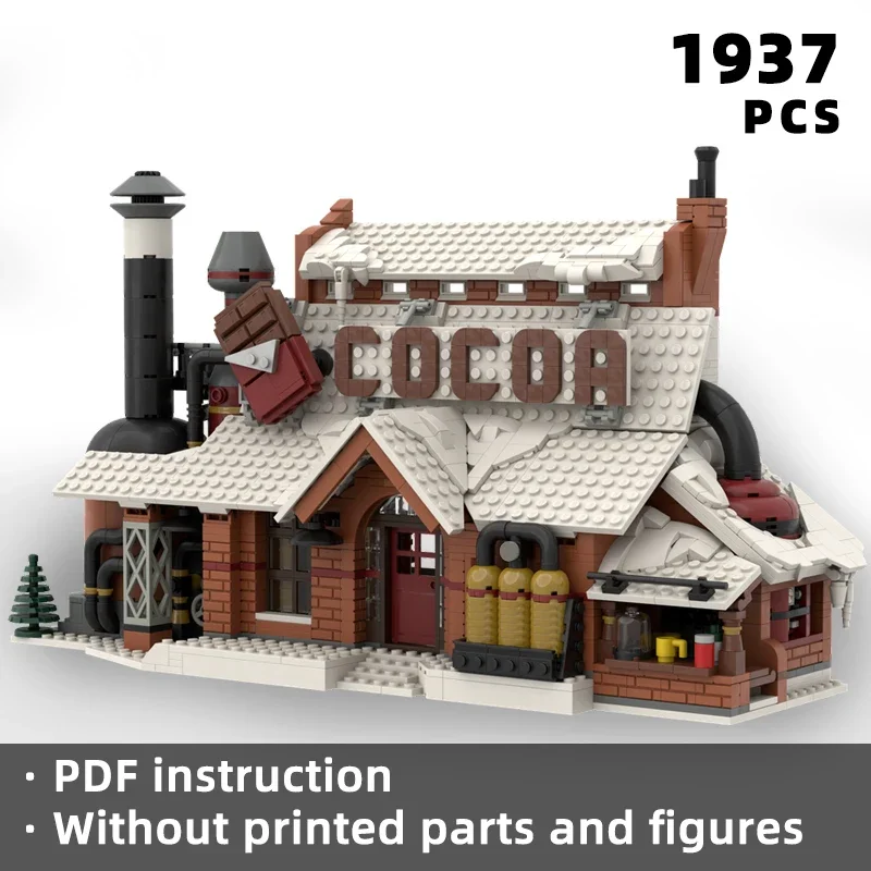 

christmas theme holiday season house bricks santa xmas noel cottage blocks natale cabin winter village church moc building set