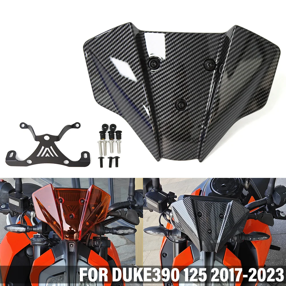 

2017-2023 FOR DUKE 390 DUKE 125 DUKE390 Duke125 Motorcycle Windshield Windscreen Wind Deflectors Shield Protector Accessories