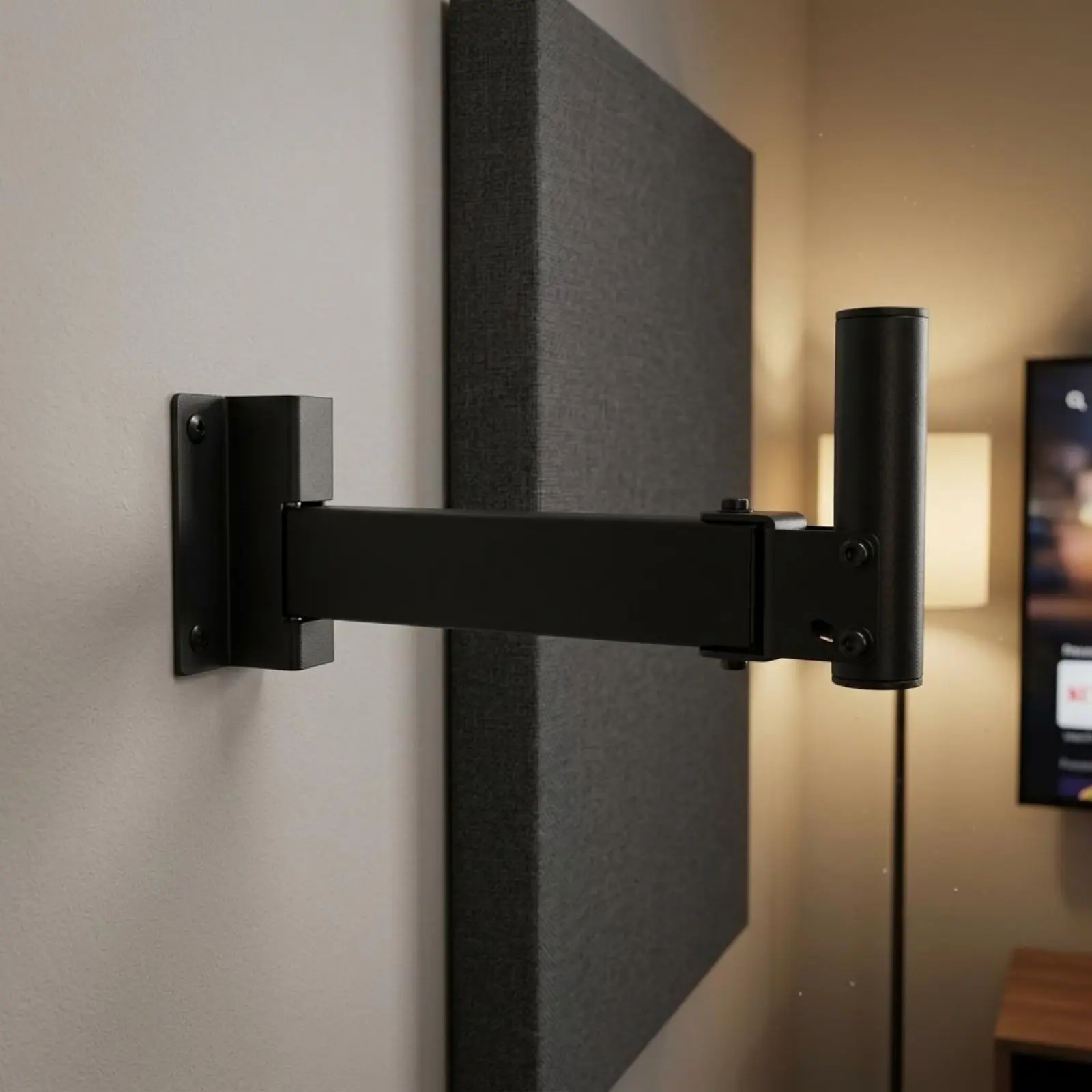 Speaker Wall Mount Metal Wall Speaker Bracket Multi Angle Easy Installation for KTV, Stage
