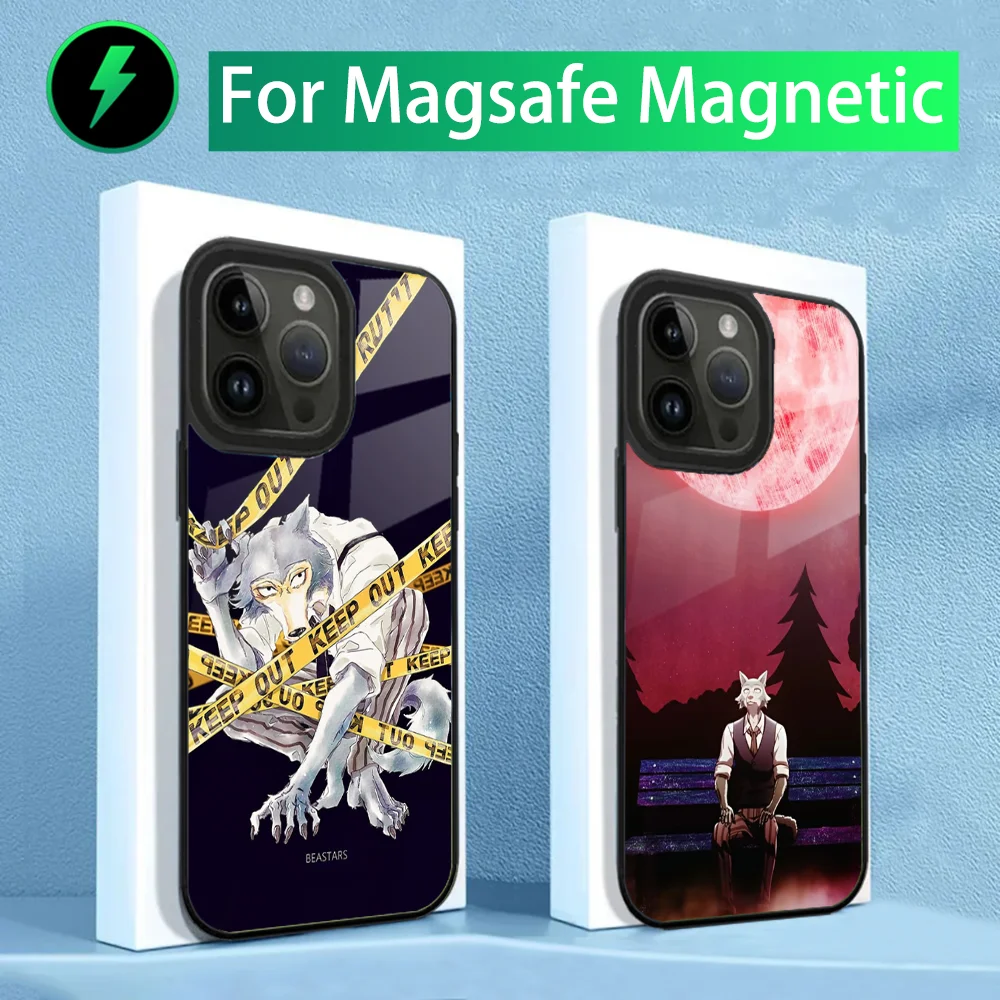 

Anime BEASTARS Phone Case For iPhone 16,15,14,13,12,11,Plus,Pro,Max Mini Magsafe Magnetic Wireless Charging