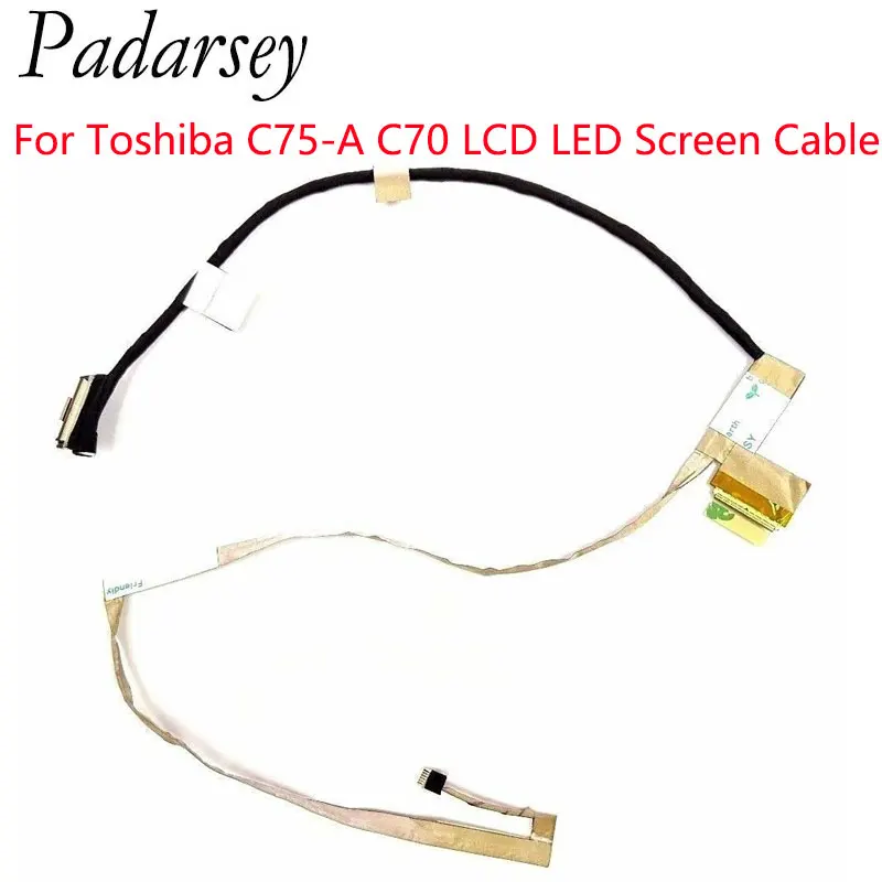 Pardarsey استبدال محمول LCD شاشة LED كابل لتوتوشيبا C75-A C70 سلسلة DD0BD5LC010 DD0BD5LC030 A000243560