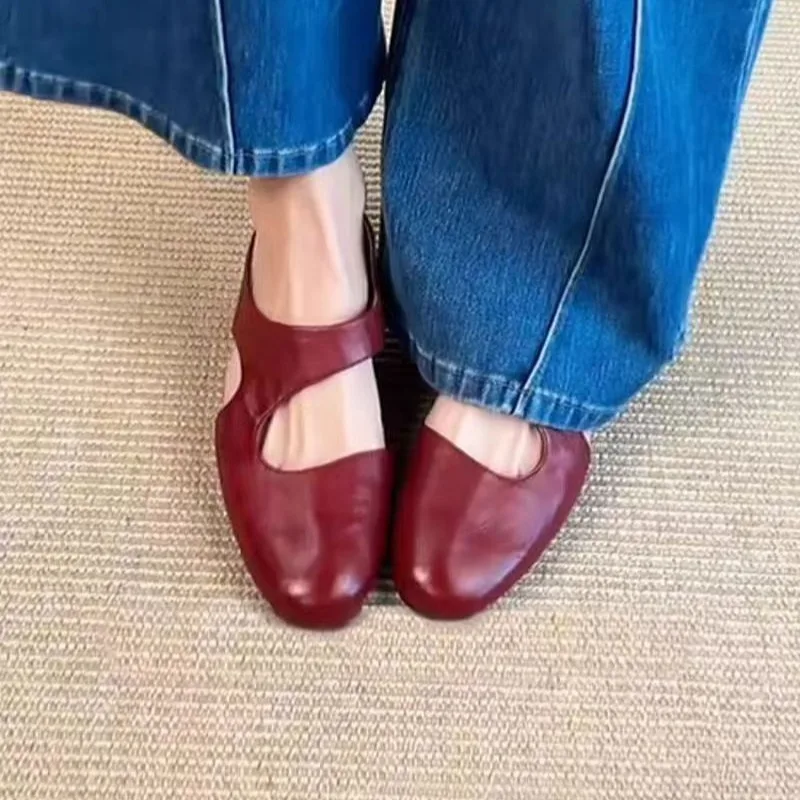 Französische Elegante Baotou Halbschuhe für Damen, Sommer 2026, mit Innenerhöhung, Rutschfeste, Stilvolle Sandalen