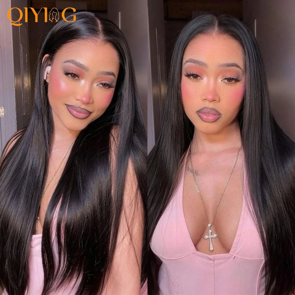 32 Inch Extra Thick Straight Virgin Human Hair Bundles Exact True‑to‑Length Full Density Straight Human Hair Weave Bundles, Real Human Hair Weft Extensions Fast Shipping From Overseas Warehouse For Black Women Hair Extensions