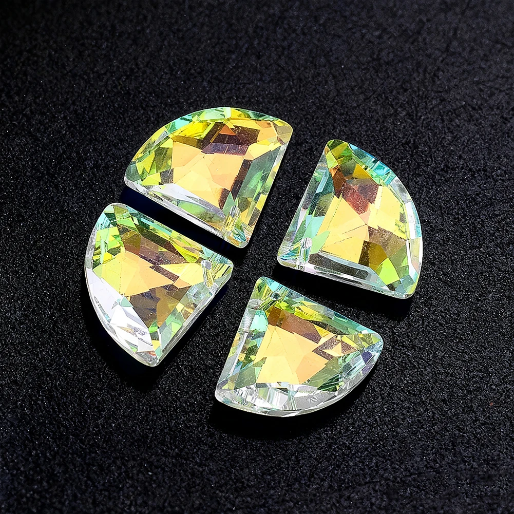 2pcs 30mm AB Diamond Crystal Suncatcher Hanging Prism Chandelier Lamp Pendant Rainbow Chaser Window Garden Decor DIY Jewelry