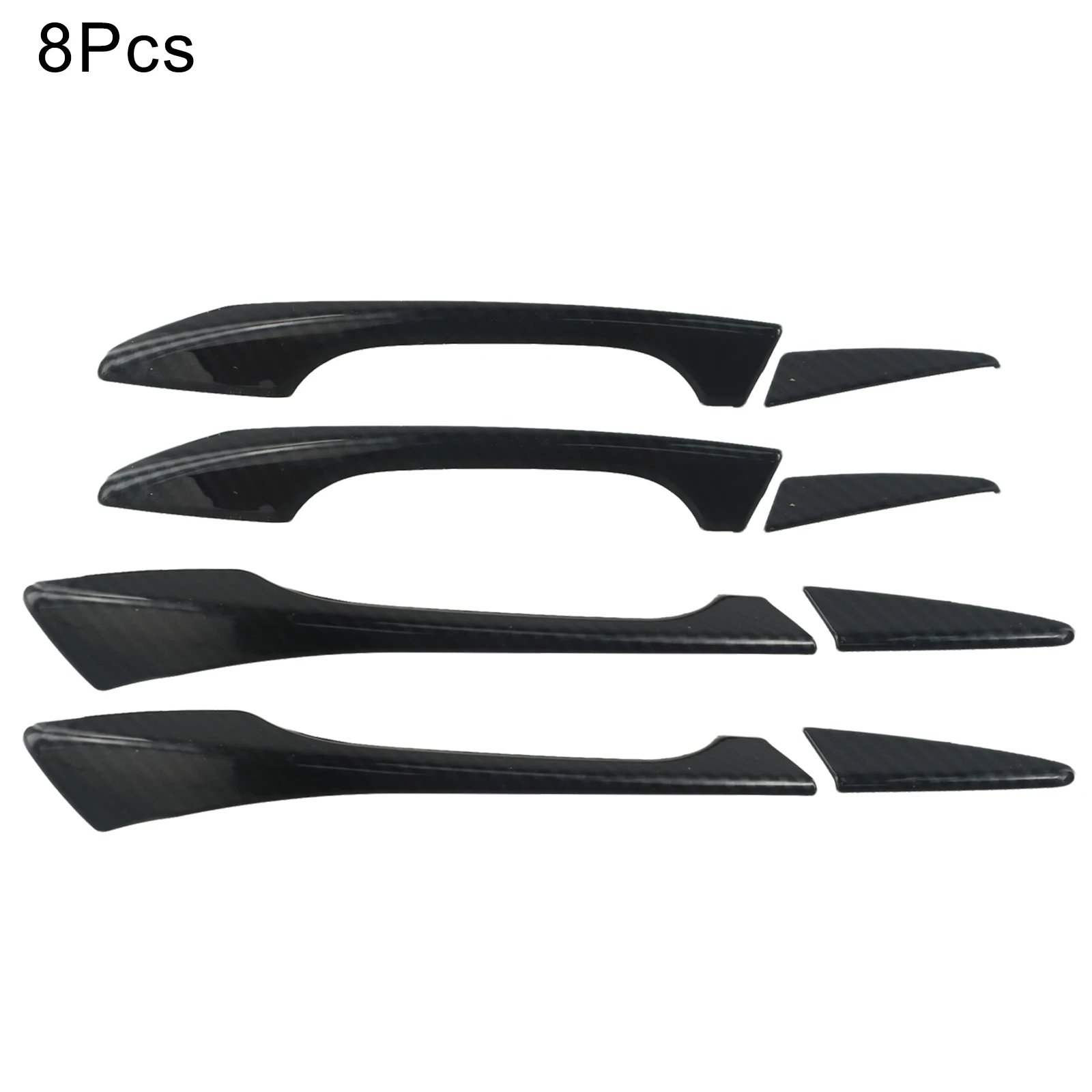 Black Exterior Door Handle Trim Car Door Trim Unique Colors Covers Existing Scratches Easy Installation Fashionable Decor Style