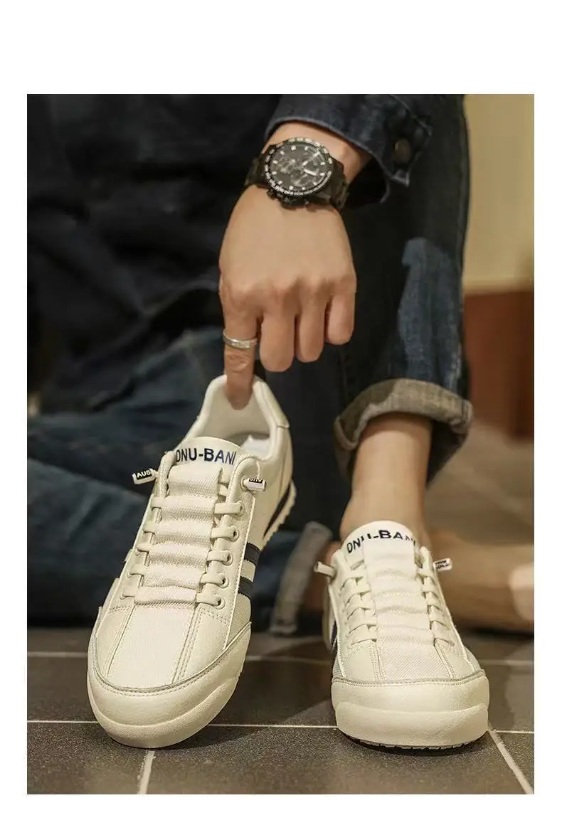Modische Designer Casual Sneakers für Herren Flache Sneakers Bequeme Atmungsaktive Laufschuhe Outdoor Rutschfeste Herren Sportschuhe – Detail 13