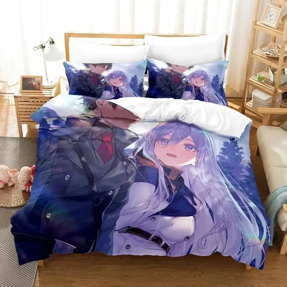 Anime 86 Eighty Six Bedding Set Duvet Cover Bed Set Quilt Cover Pillowcase Comforter king Queen Size Boys Adult Bedding Set