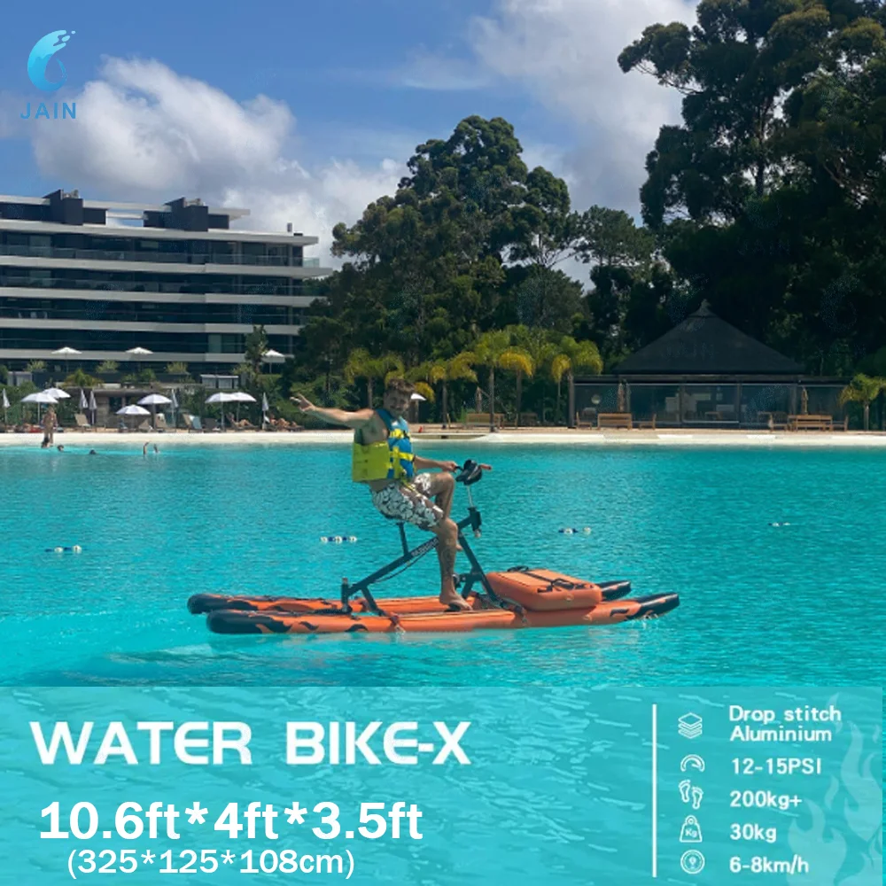 

Inflatable Water Bike for Outdoor Sports, Fitness & Leisure - Aquatic Exercise Floating Board, Recreational Watercraft for Fun