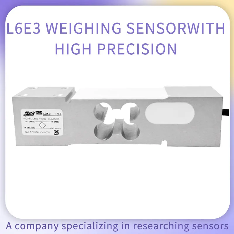 L6E3 Load Cell Sensor Single Point Pressure Sensor Aluminum Alloy C3 Accuracy Cantilever Weighing Sensor Platform Scales