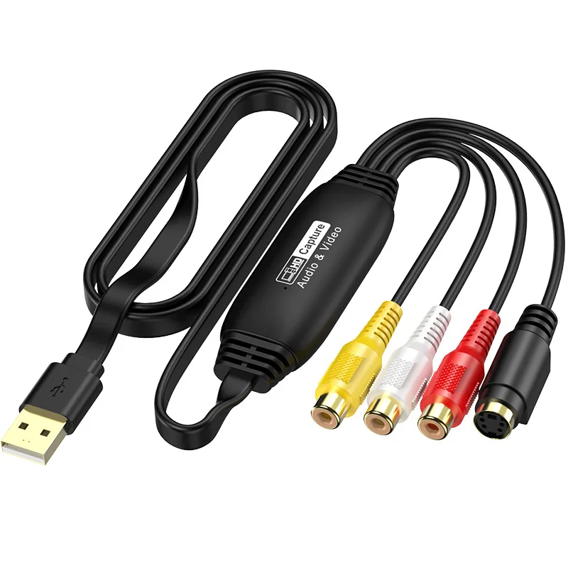 Rca S-Video Capture Card Brand New Usb Audio Video Converter Dvd To Usb Capture Device Automatic Installation For Obs Quicktime