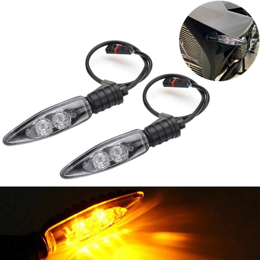 For - R1200GS Adv F650GS R1200R S1000R S1000RR F800GS K1300S G310R/GS Blinker Turn Signals LED Indicators Front