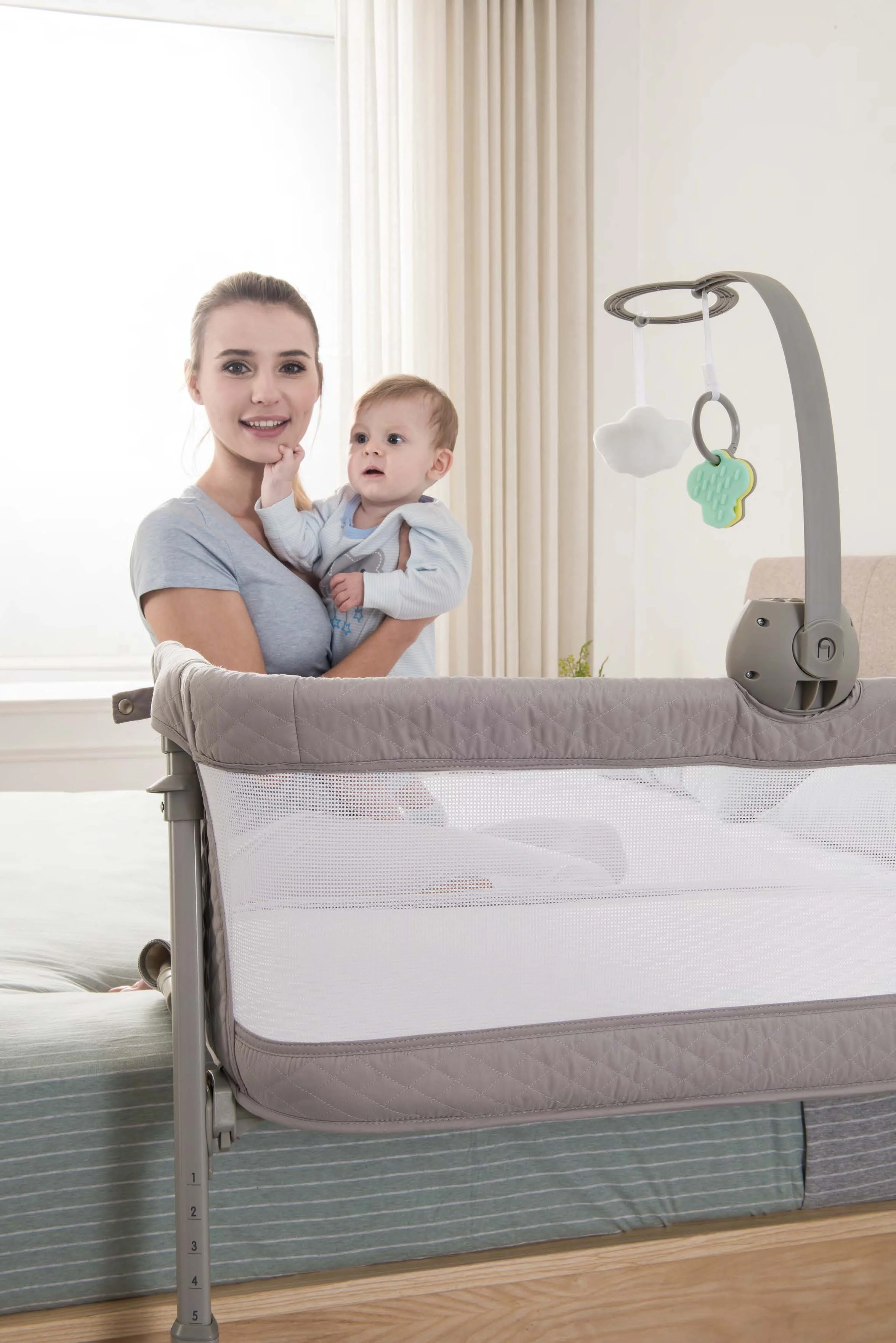 LearBEI-Berceau multifonctionnel pour bébé, dormeur de chevet, berceau pour bébé, réglable, portable, nouveau-né, CPull