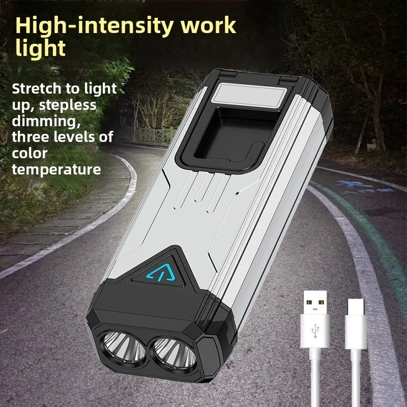 超高輝度led作業灯：多機能懐中電灯、長時間稼働、磁気フック、ポータブル緊急修理ライト