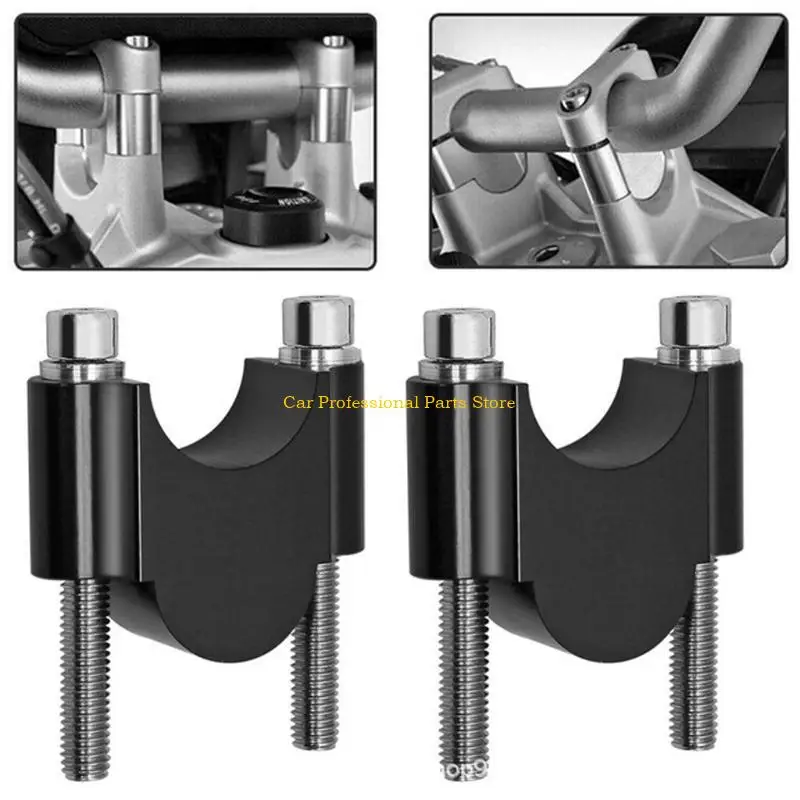 

R53D Aluminum Alloy Motorcycle 7/8" 22mm Pivoting Handlebar Riser Handle Bar Clamps for for Kawasaki for Ducati for