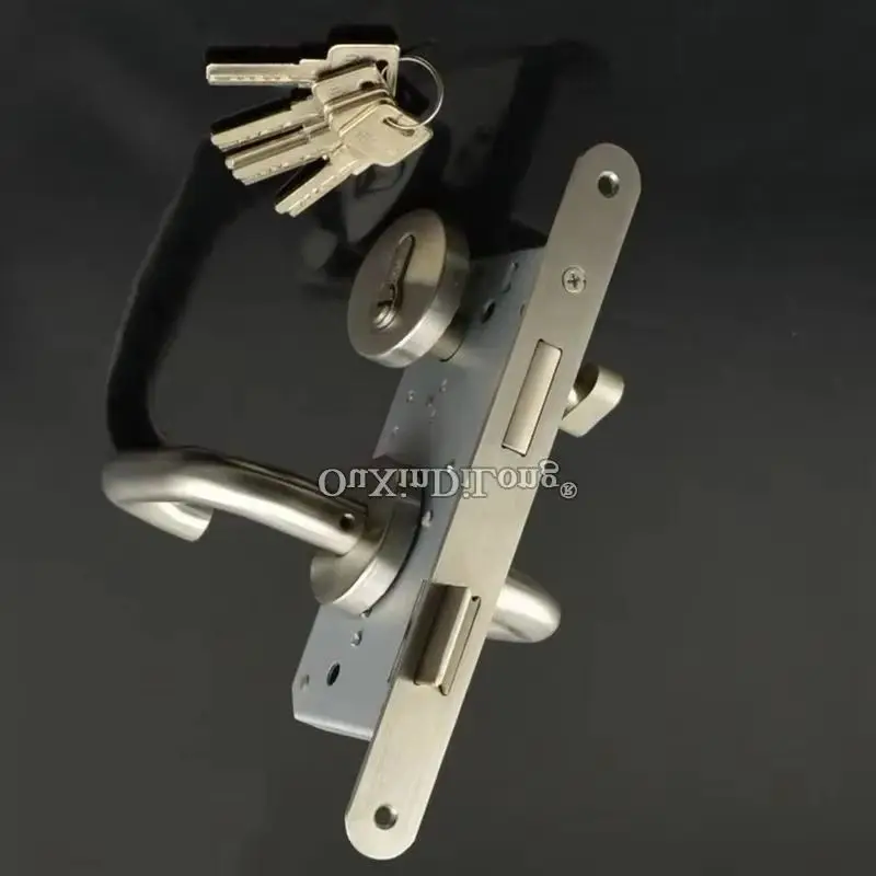 

Brand New European Mortise Door Locks 7250/7255/7260 Fire Proof Lock Lock body + Lock Cylinder + Keys + Door Handles