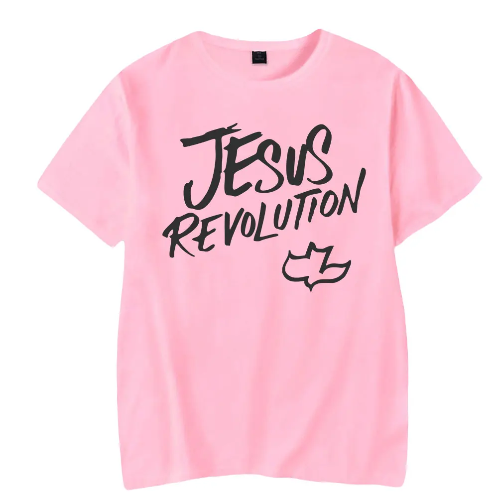 Camiseta de la película de Jesús Revolution para hombres y mujeres, camiseta de manga corta con cuello redondo, ropa de calle Harajuku, ropa Unisex