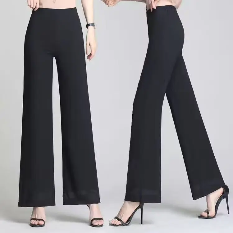 Spring and Autumn New Women's Slim Fit Versatile Korean Style Loose Fashion Pants with Hanging Legs for Women Women's Pants W46