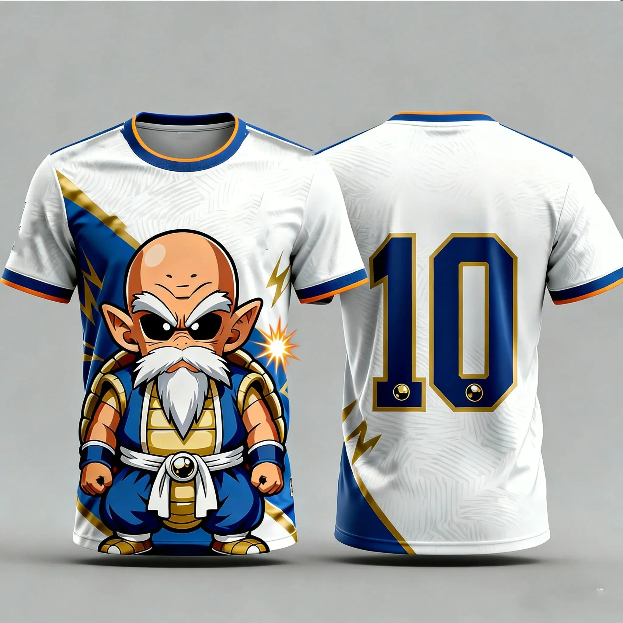 2026 Dragon Ball Master Special Edition 3D Printed Football Shirt T-shirt Anime Street Wear Men's Quick Drying Sports Shirt