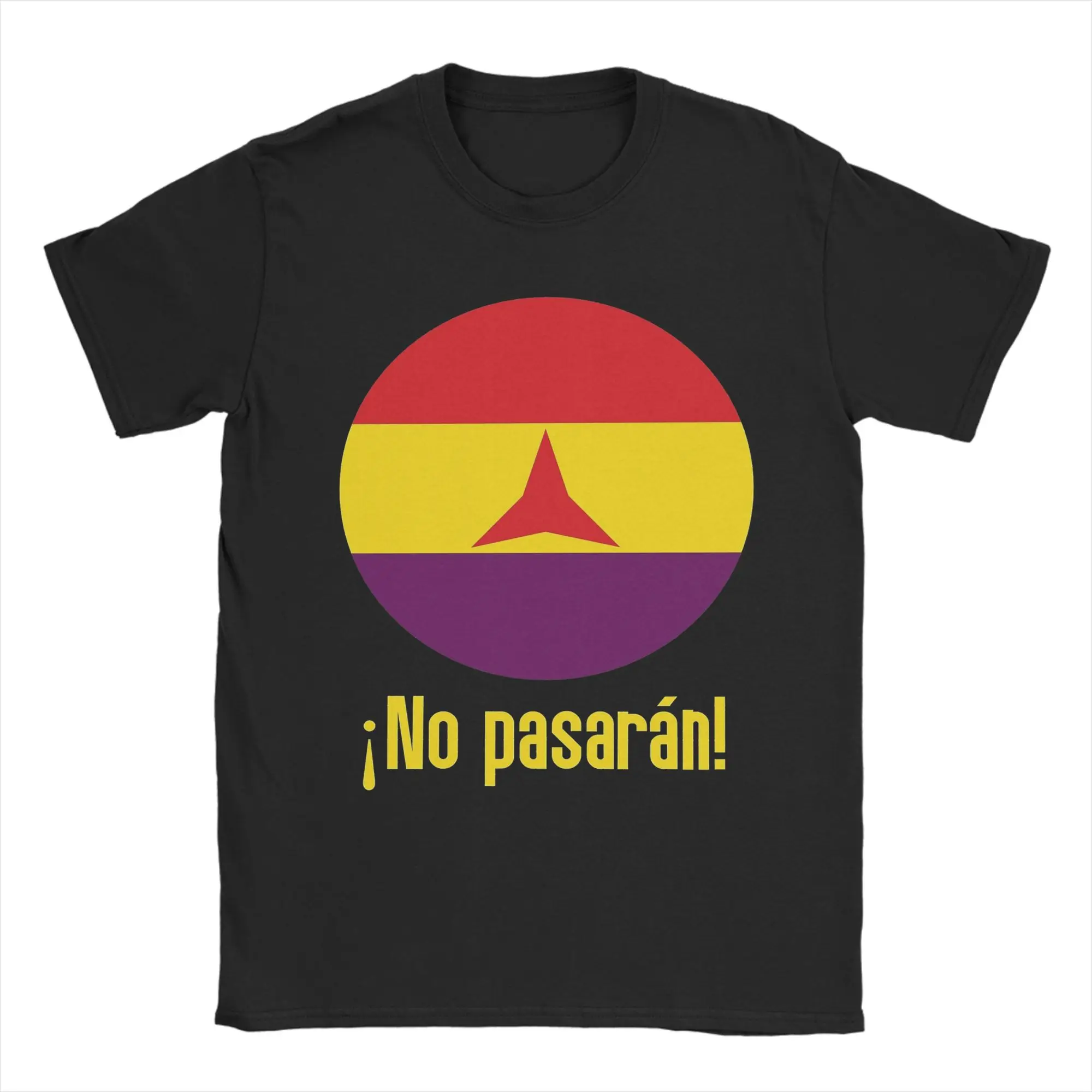 No Pasaran International Brigades Tshirts For Men Women 100%Cotton Clothing Vintage  Round Neck Short Sleeve