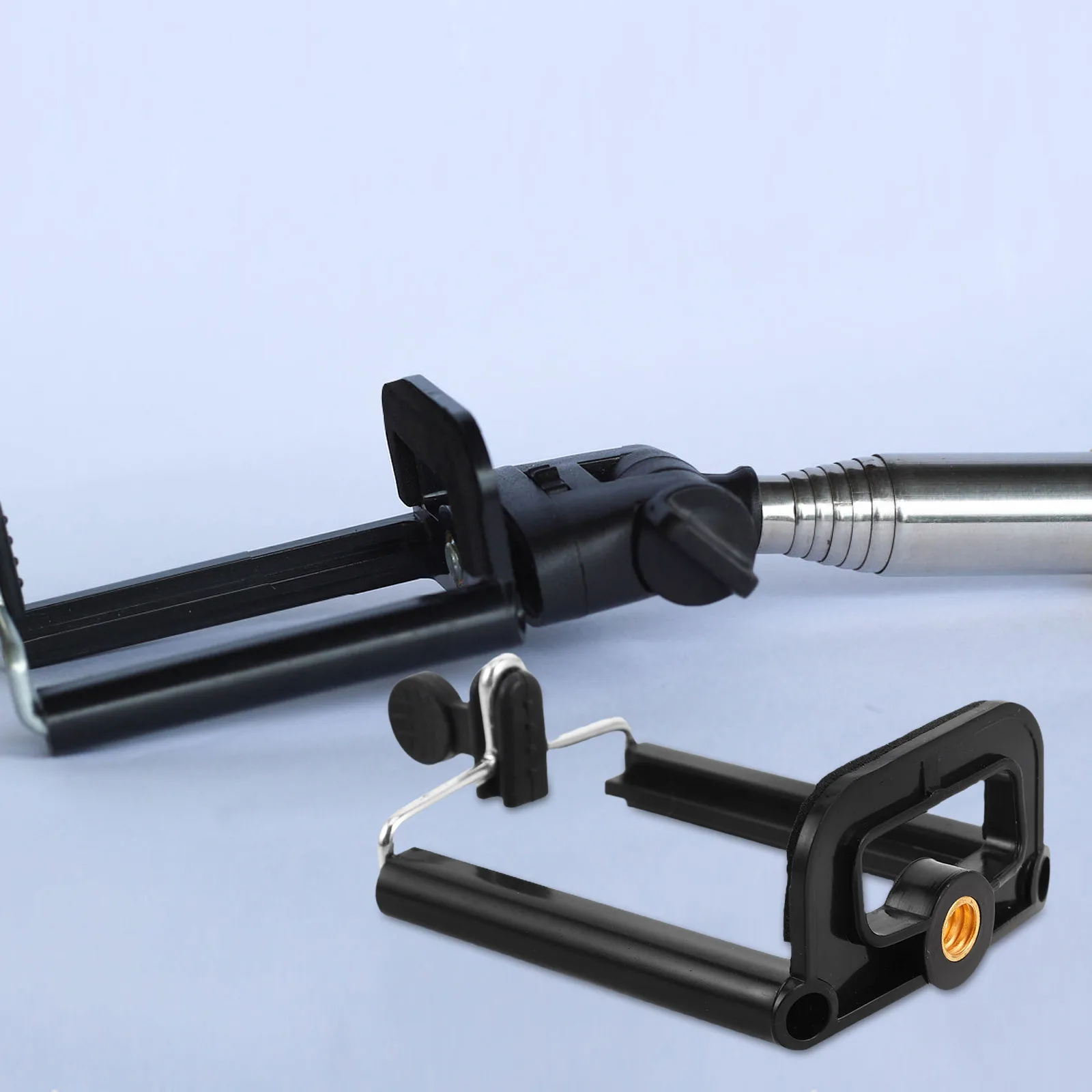 

10Pcs U-Shaped Phone Holder Adjustable Clamp for Selfie Stick Universal Phone Mount Travel Outdoor Use Stable Grip