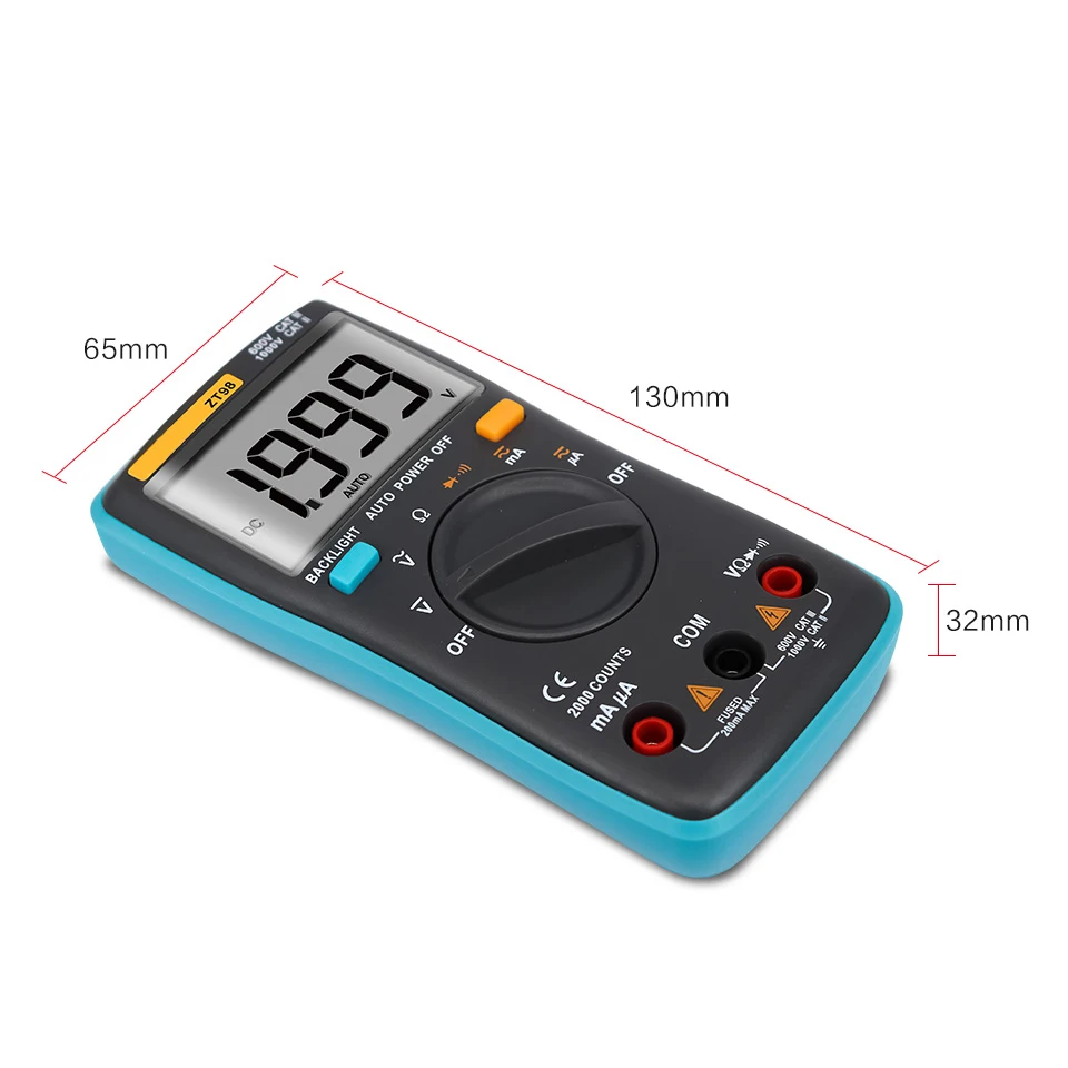 ZT98 Pen Type Digital Multimeter Auto-Range NCV 6000 Counts AC/DC Voltage Electronic Meter Car Multimeter