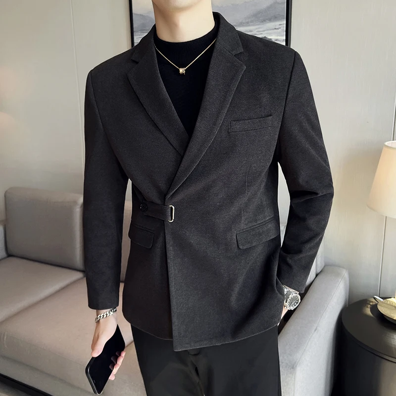 2023 Brand Clothing New Autum Coat Mens Tuxedo Fashion Casual Suit Jacket Stage Men\'s Business Blazers Costume Homme S-3XL