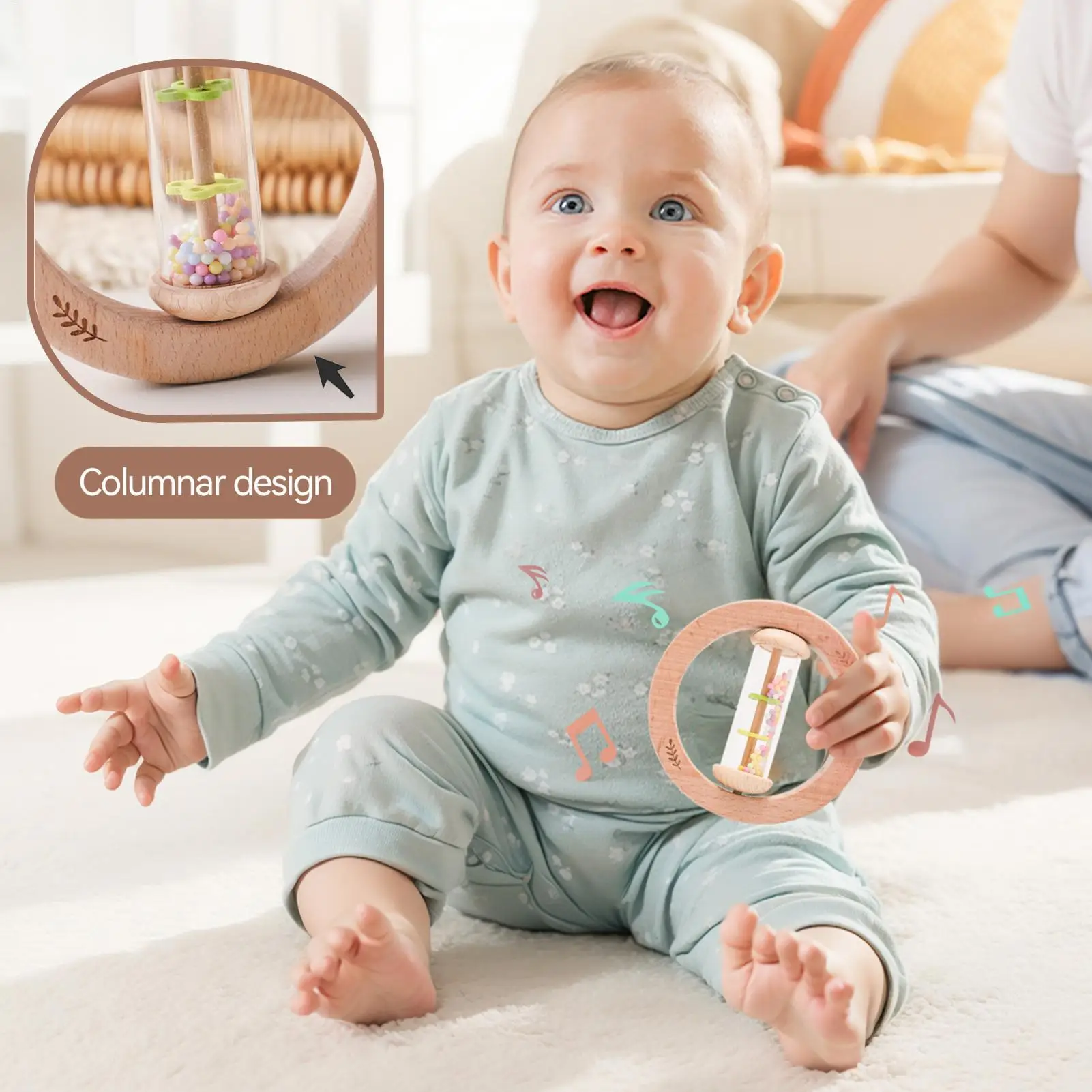 

Rain Stick Shaker Music Sensory Auditory Instrument Toy Skills Developmental Eye Coordination Game For Boys Girls Toddler Young
