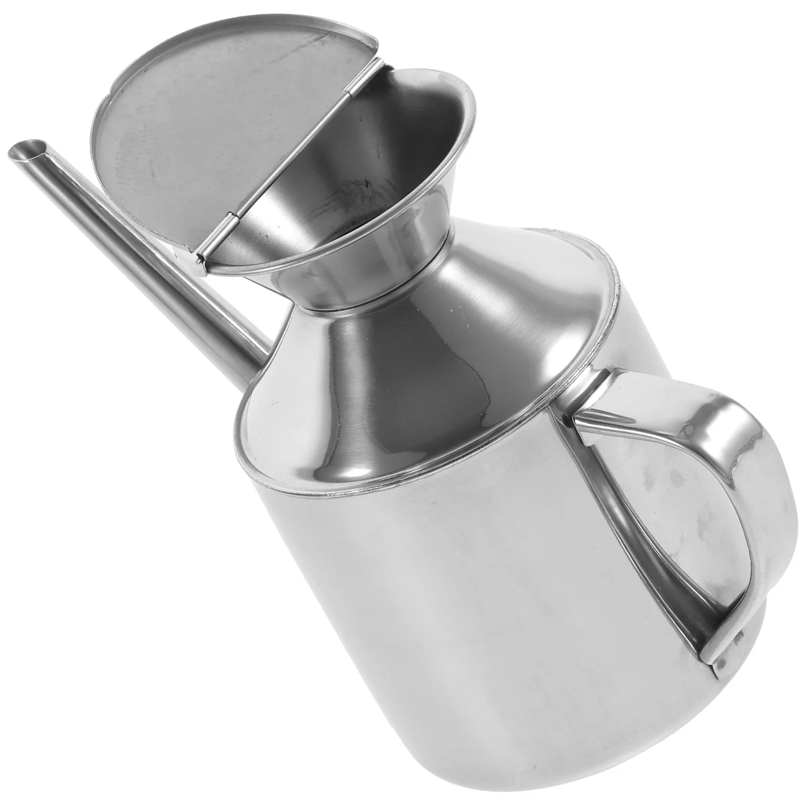 Stainless Steel Oil Dispenser Vinegar Pourer Soy Sauce Bottle Condiment Storage Can Seasoning Container Metal Teapot