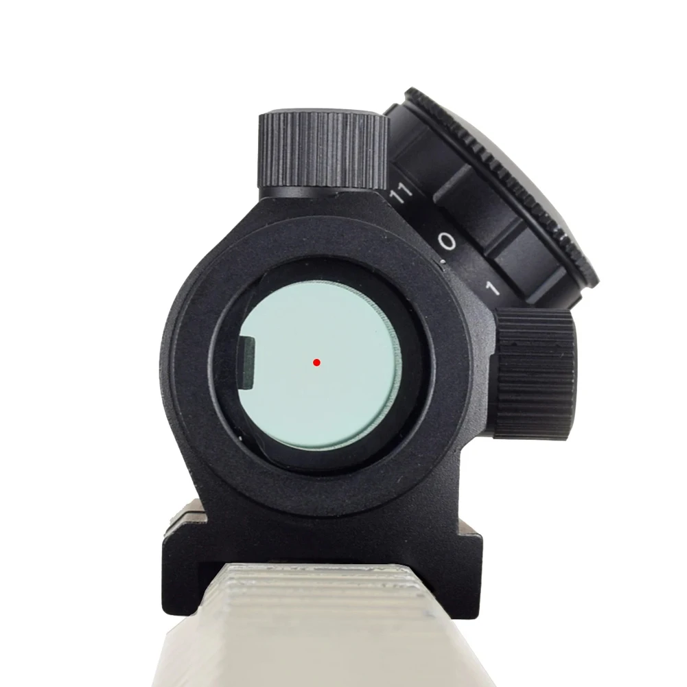 Nuovo 1 Set Red Dot Sight con 2 MOA e 9 impostazioni di luminosità mirino Reflex con lente rivestita in alluminio antiurto con guida da 20mm