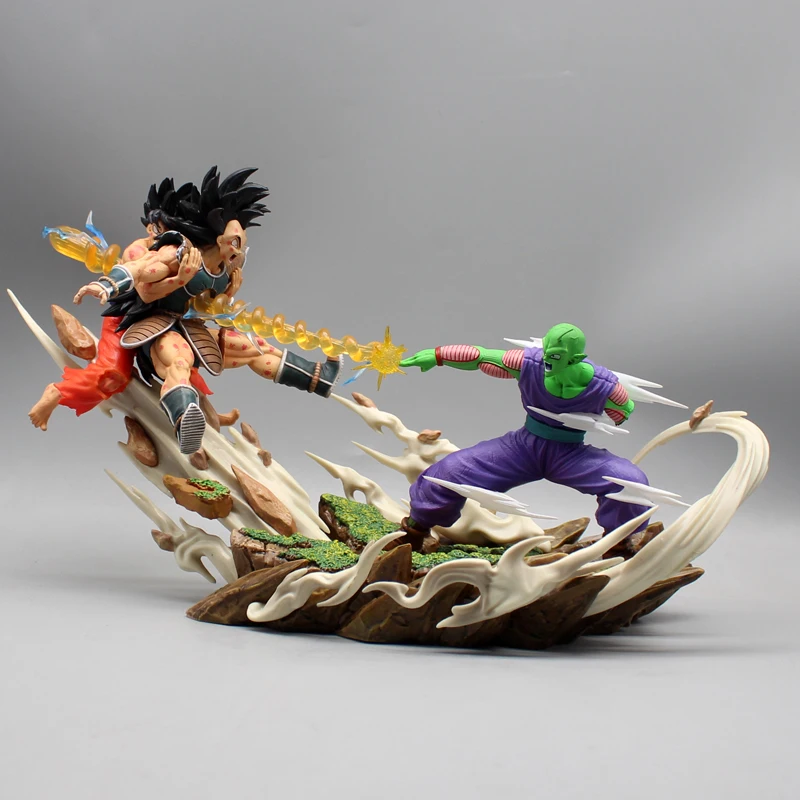 Dragon Ball Gk Anime Figure Son Goku Raditz Vs Piccolo Makankosappo Battle Scene Figures Special Beam Cannon Pvc Model Toys Gift