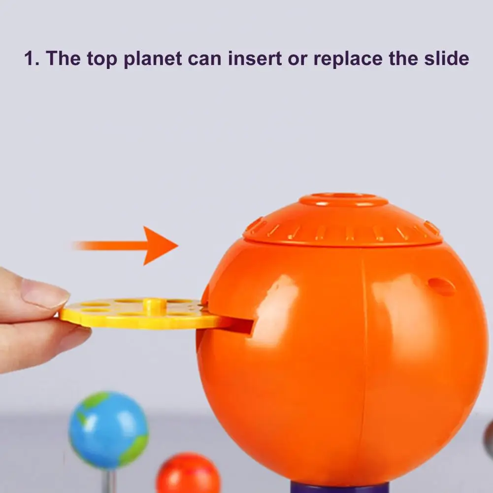 Learning Tool Kids Planetary Model Easy Installation Scientific Cognition Excellent Solar System Planetarium Model Kit