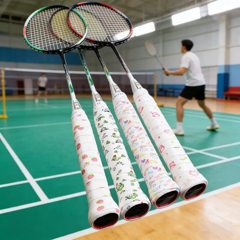 1Pc Gradient PU Racket Grip Tape Anti Slip Sweat Absorbent Cushion Handle Wrap For Badminton Tennis Squash Fishing Rod