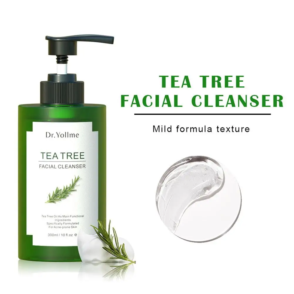 300ml Tree Tea Facial Cleanser Mild Non Irritating Pores Cleansing And Barrier Facial Cleanser Repairing Moisturizing V1E0