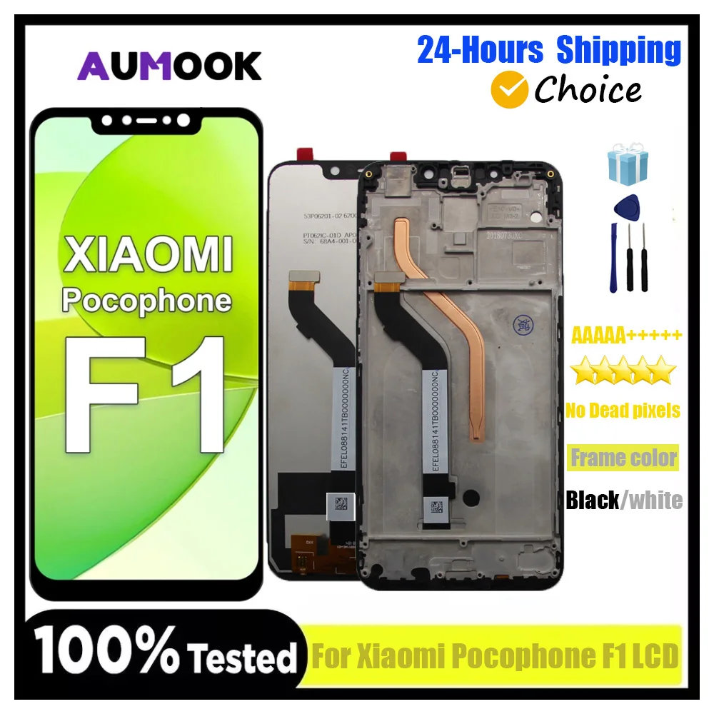 

6.18'' Poco F1 Lcd Display For Xiaomi Pocophone F1 Lcd Display Touch Screen Digitizer Assembly For Xiaomi PocophoneF1