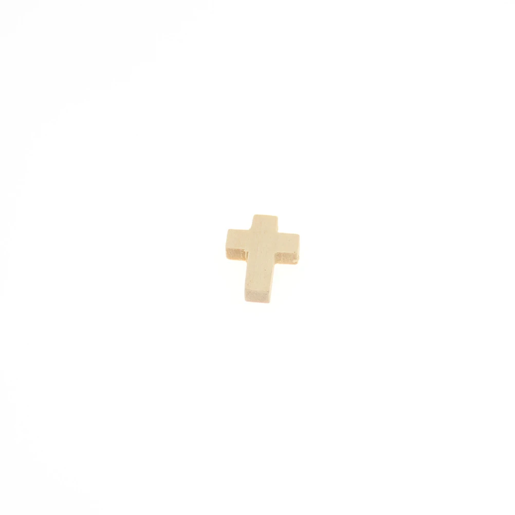 

100 Pcs Wooden Cross Pendant Unique Charms Mixed Accessories Handcraft Pendants Diy Bamboo Jewelry Making