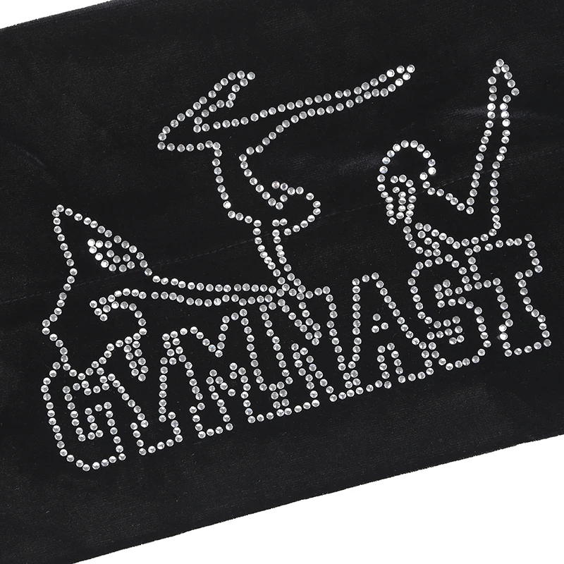 Bar Bag RG Professional Protective Velvet Fabric Artistic Gymnastics Accessories Letter Shiny Rhinestone