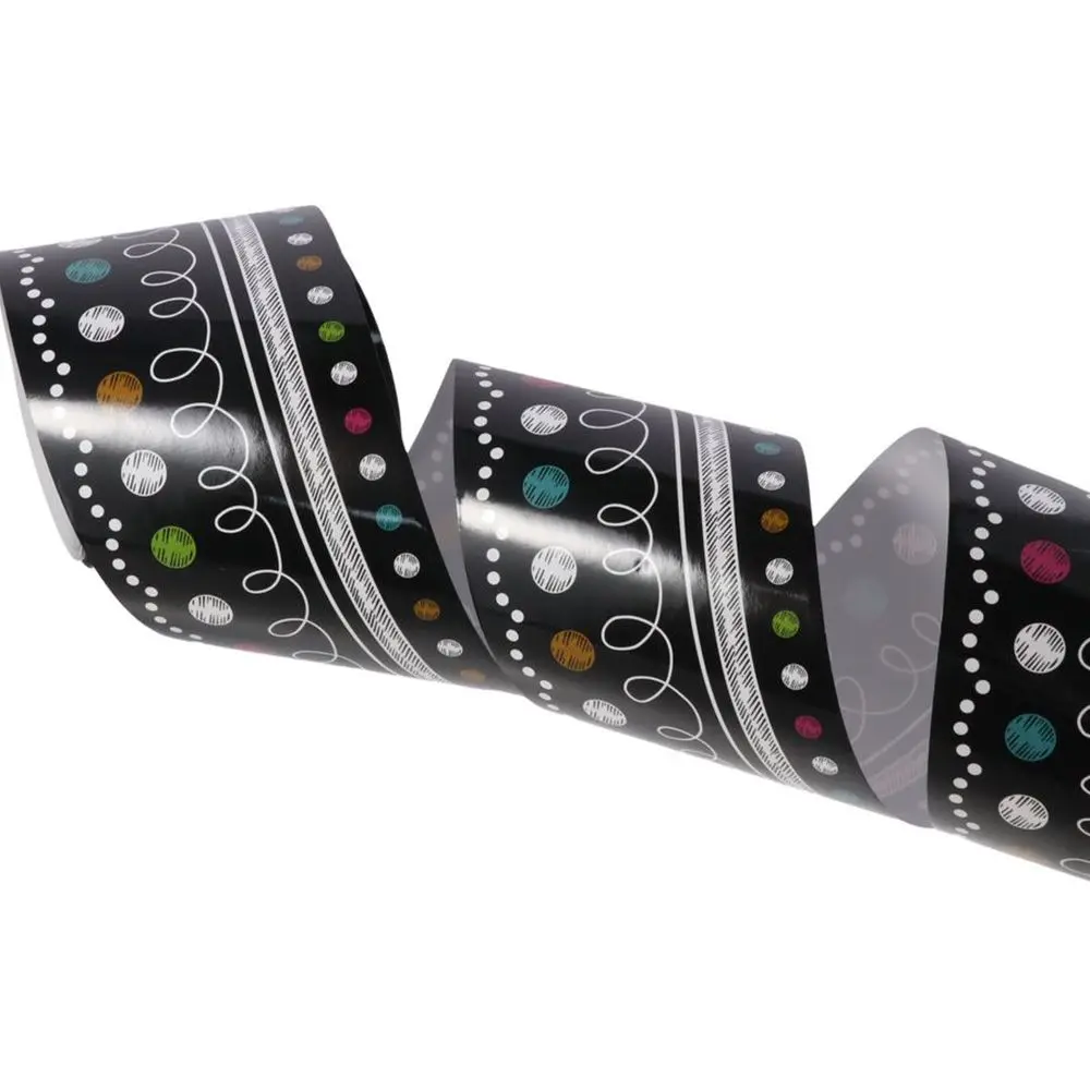 ورق تزيين حافة السبورة الورقية 5.7 سم * 10 م ورق تزيين حدود اللوحة المقاوم للماء #2