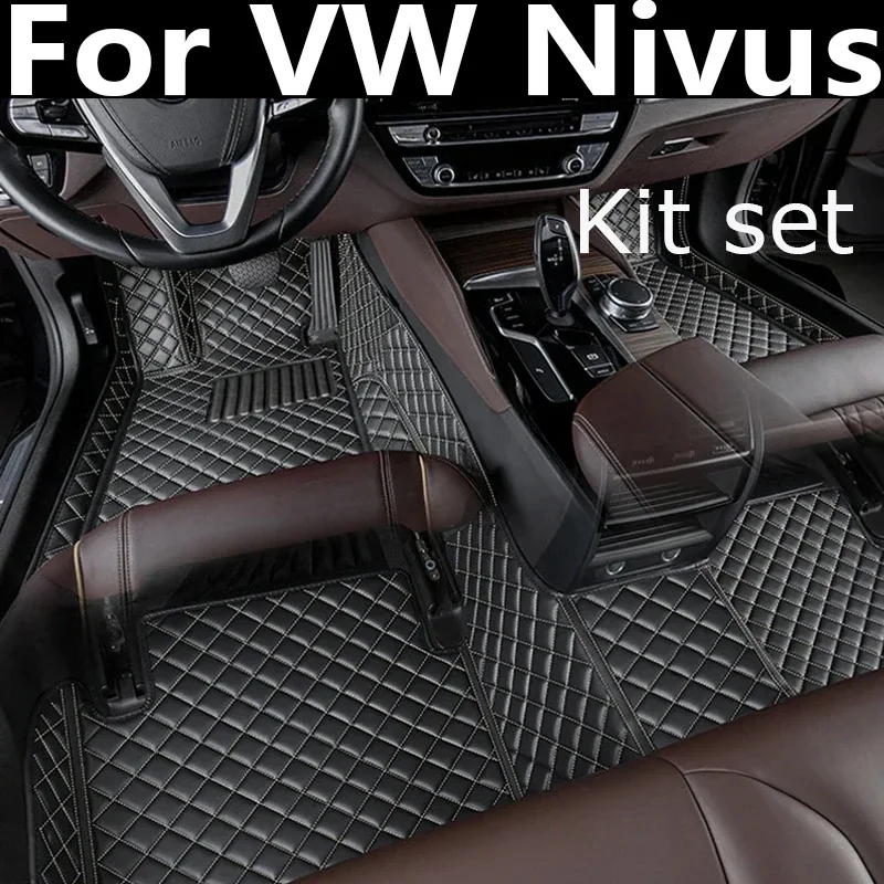 Car Floor Mats For VW Nivus 2018-2022 DropShipping Center Auto Interior Accessories 100% Fit Leather Carpets Rugs Foot Pads