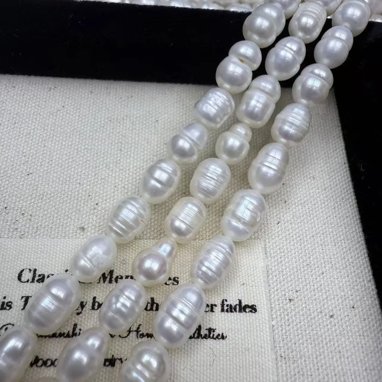 

6-7 мм натуральный пресноводный жемчуг в форме риса свободные бусины-разделители DIY ожерелье браслет принадлежности для изготовления ювелирных изделий аксессуары 33 см