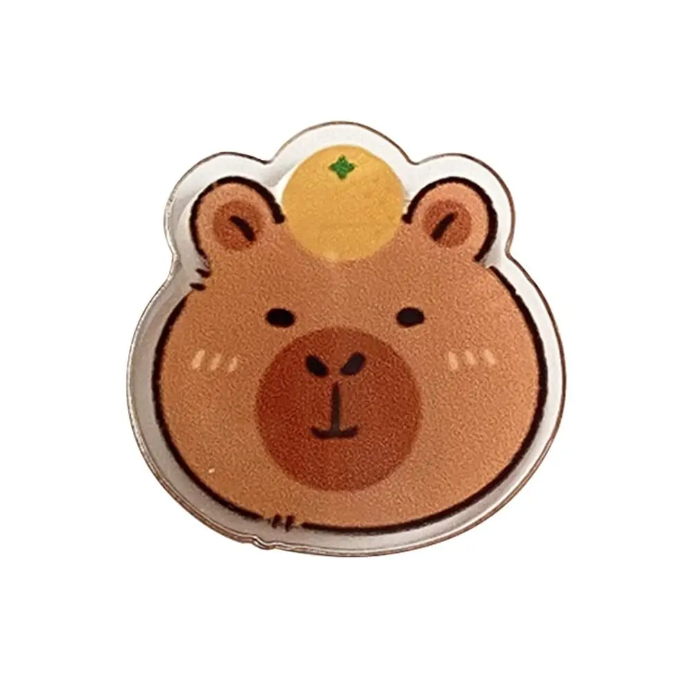 

Новый акриловый держатель для заметок в виде капибары, школьные принадлежности, канцелярские товары, папка для морской свинки, милая папка для файлов с героями мультфильмов